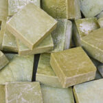 Handmade soap bars. Natural aromatherapy cosmetics. Organic toiletry